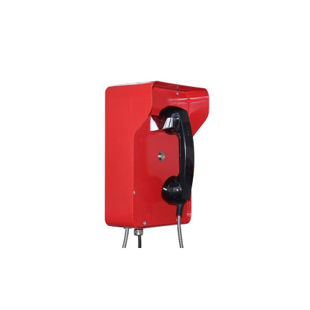 J&R Technology JR210-1B-SIP, промышленный IP-телефон антивандальный красный